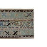 Small Distressed Turkish Runner Rug 79 x 330 cm