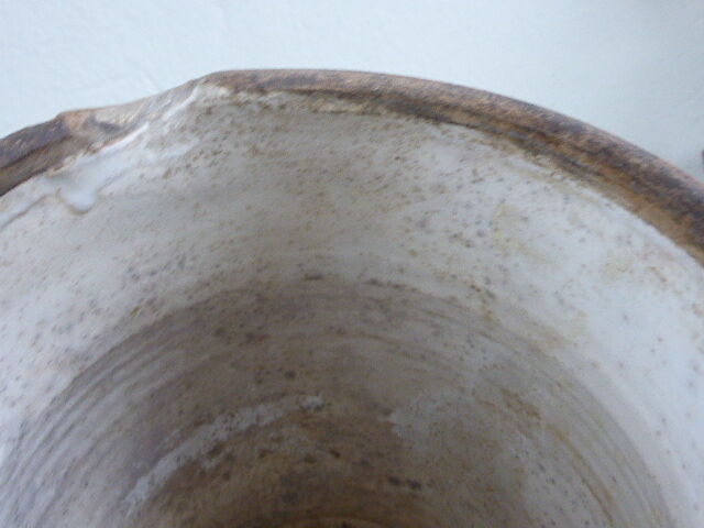 Great old stoneware pitcher