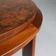 Luxurious Art Deco coffee table in root wood veneer, France, 1930s