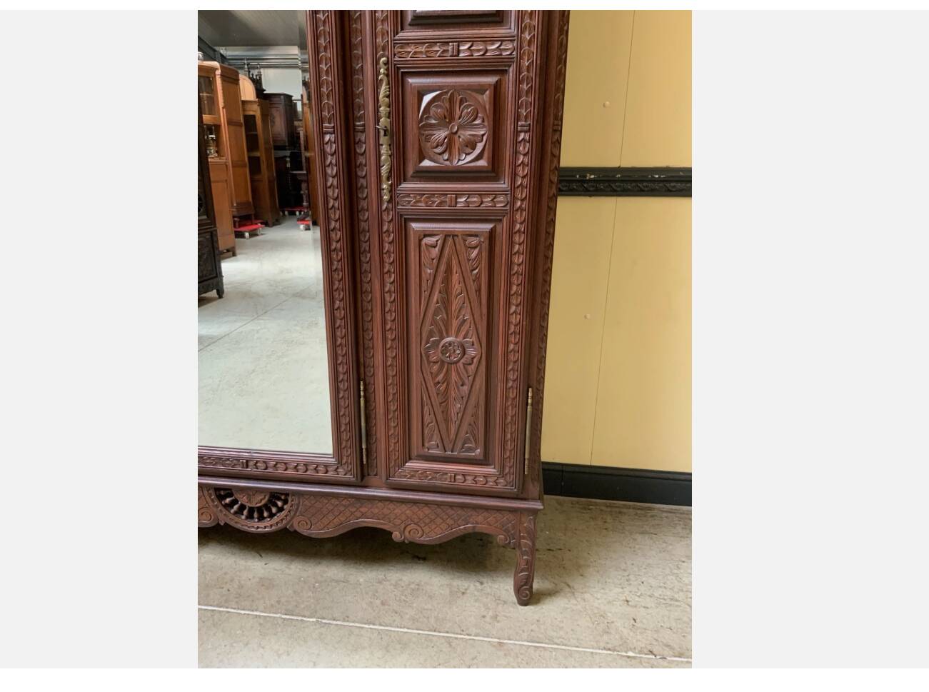 Antique wardrobe, coat cupboard