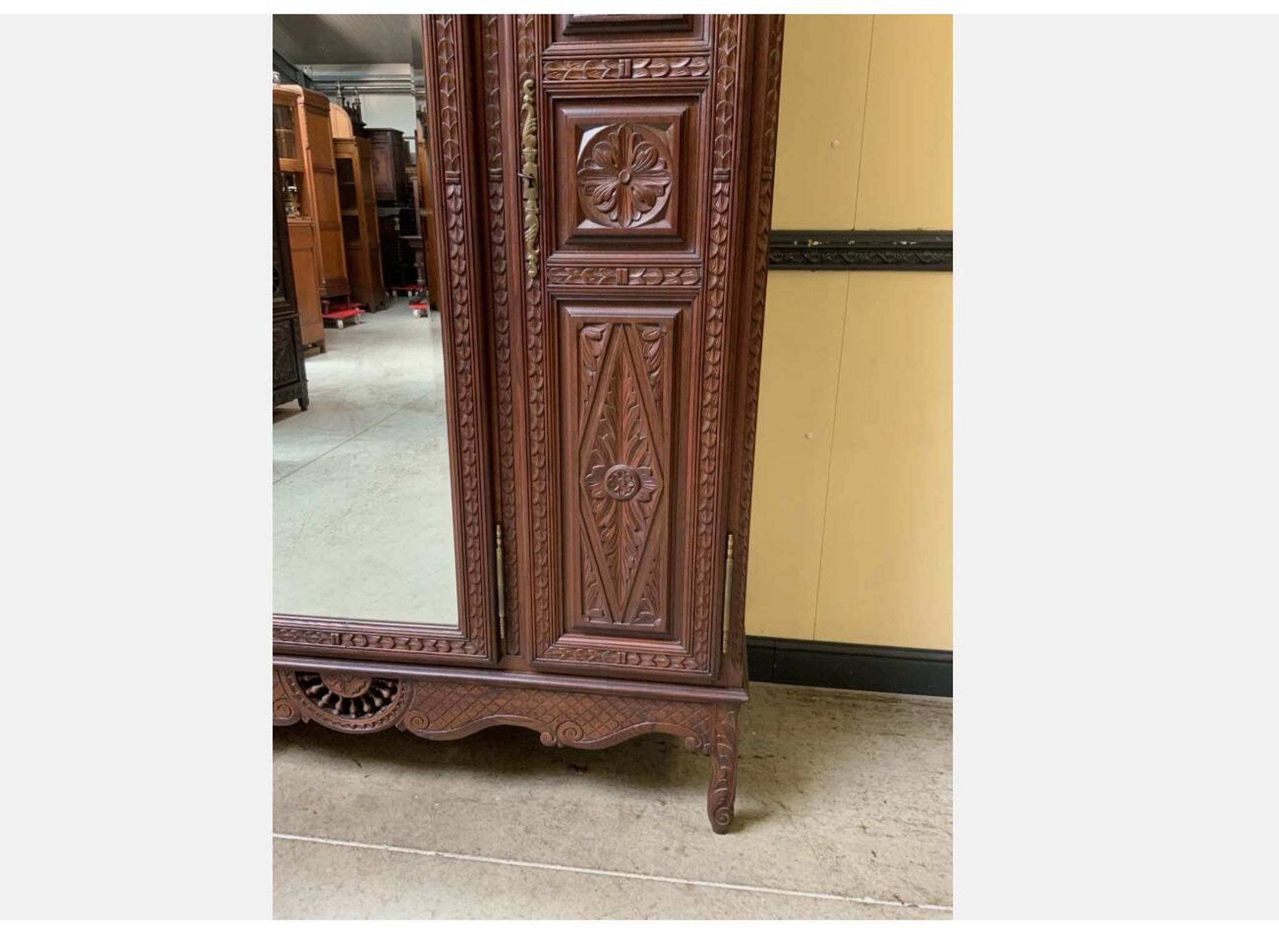Antique wardrobe, coat cupboard