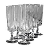 Champagne glasses in Arques crystal