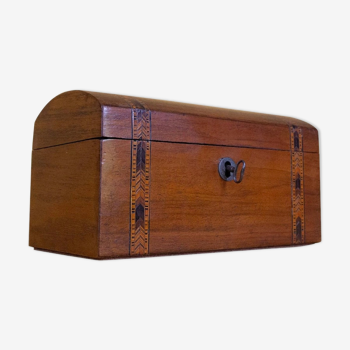 Jewelry box, rosewood, Louis Philippe era, nineteenth century
