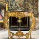 Console 4 legs Louis XV style Gilded wood period Napoleon III Griotte marble top