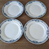 4 Lily Longchamp dinner plates