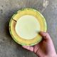 Alcea hand-painted ceramic dessert plate