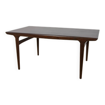Table à manger extensible en teck de style mid-century conçue par Johannes Andersen pour Uldum Møbelfabrik, Danemark, années 1960.