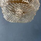 Vintage 30s flush mount glass ceiling lamp