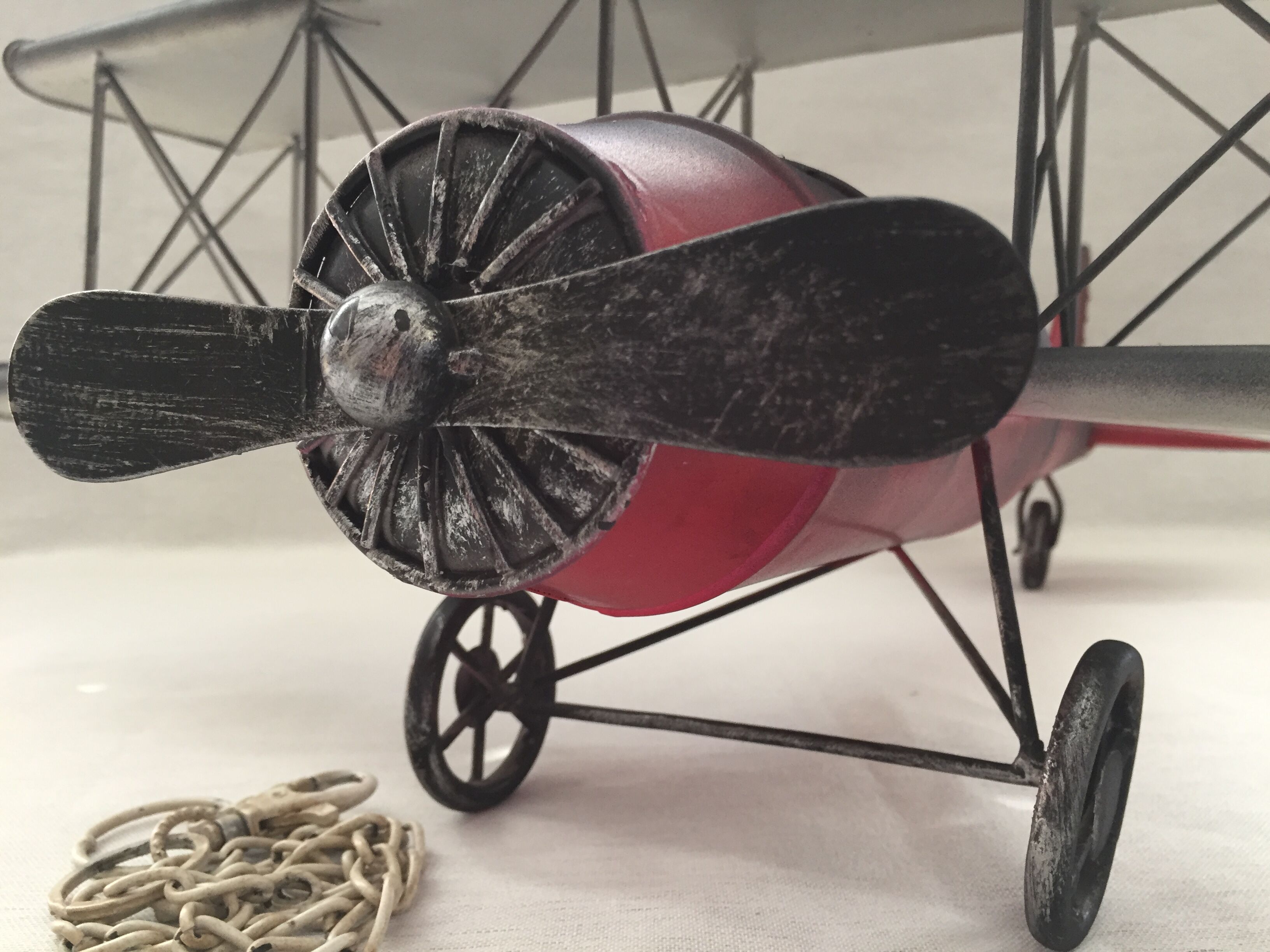 Metal model fighter plane biplane ww1 english french u.s.a.