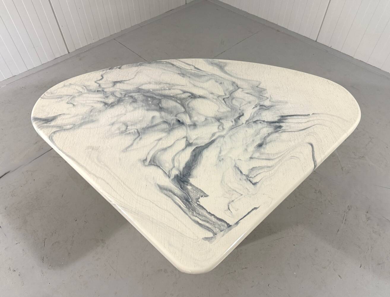 Artificial marble coffee table side table 1980’s