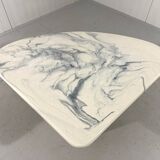 Artificial marble coffee table side table 1980’s