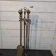 Solid brass fireplace set