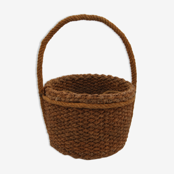 Vintage rope bottle basket