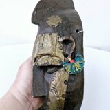 2 African Masks Couple Bambara Mali Ethnic Tribal Art
