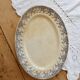 Antique oval serving dish, ironstone Creil & Montereau - Tolga model