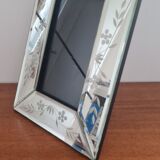 Beveled mirror photo frame