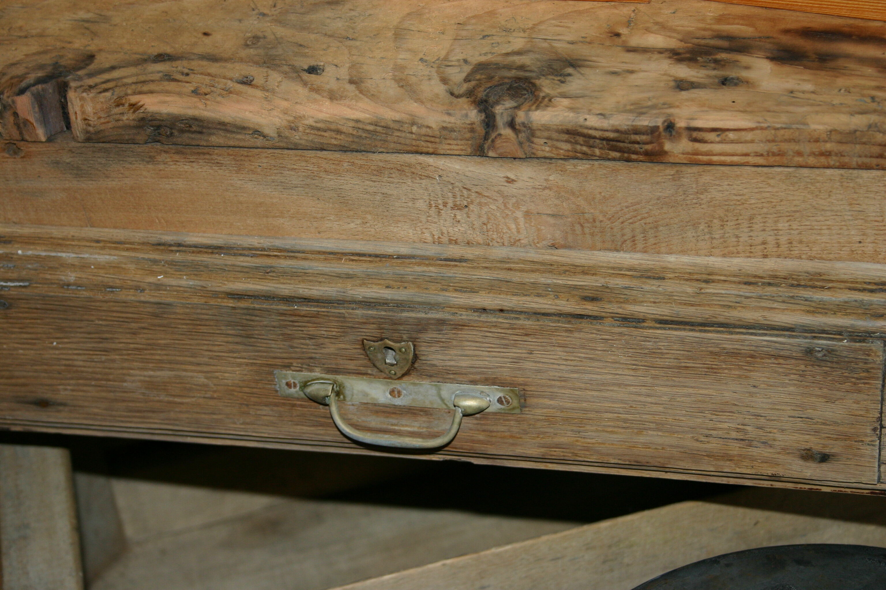Pickled Carpenter Workbench
