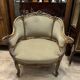 Walnut marquise armchair