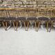 Lot of 6 bistro bar chairs from the 1960s