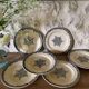 Service flat plates Jules Vieillard Bordeaux in ironstone