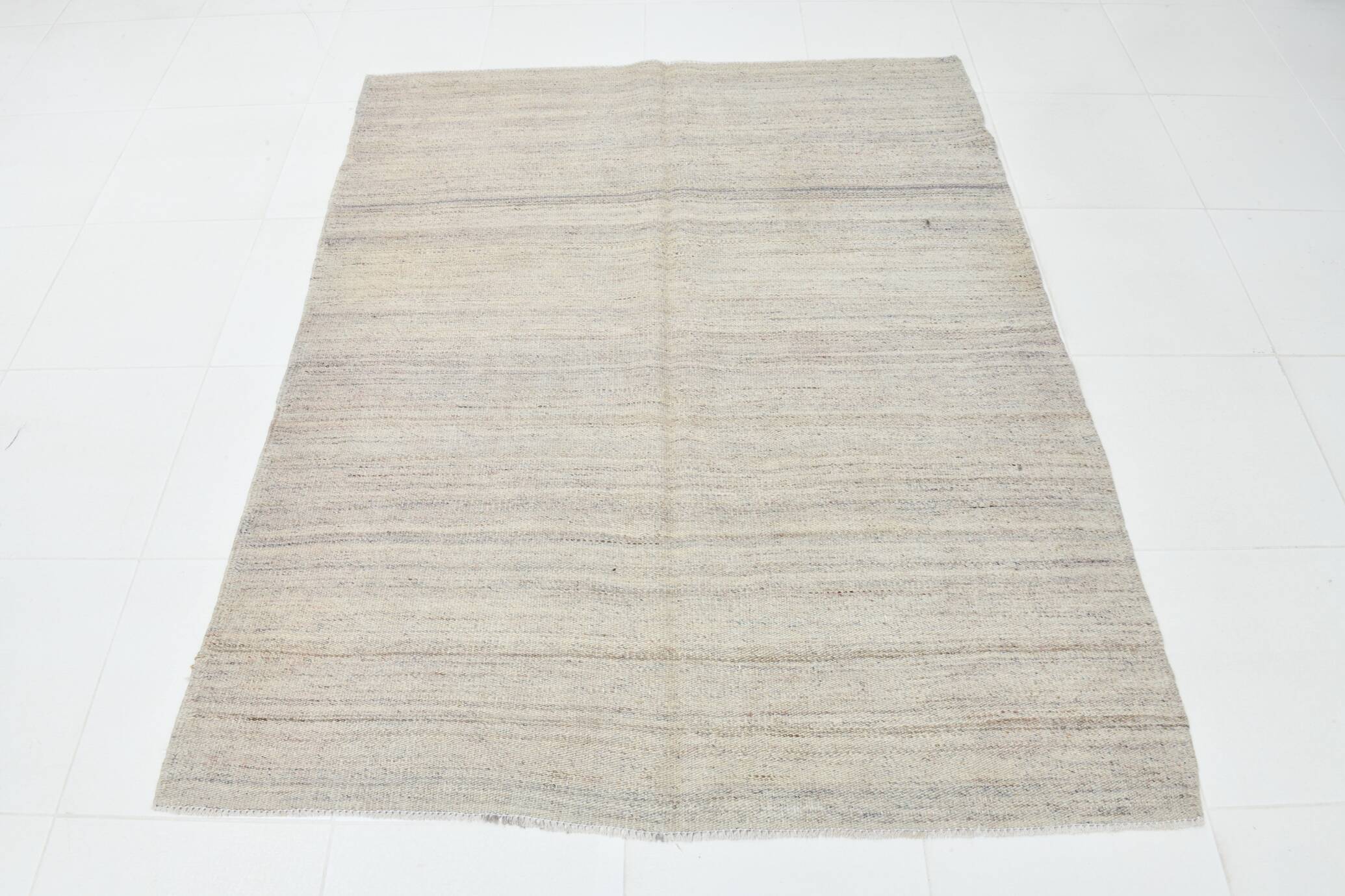 Turkish Mid Century Modern Vintage Kilim Rug, 143x172Cm