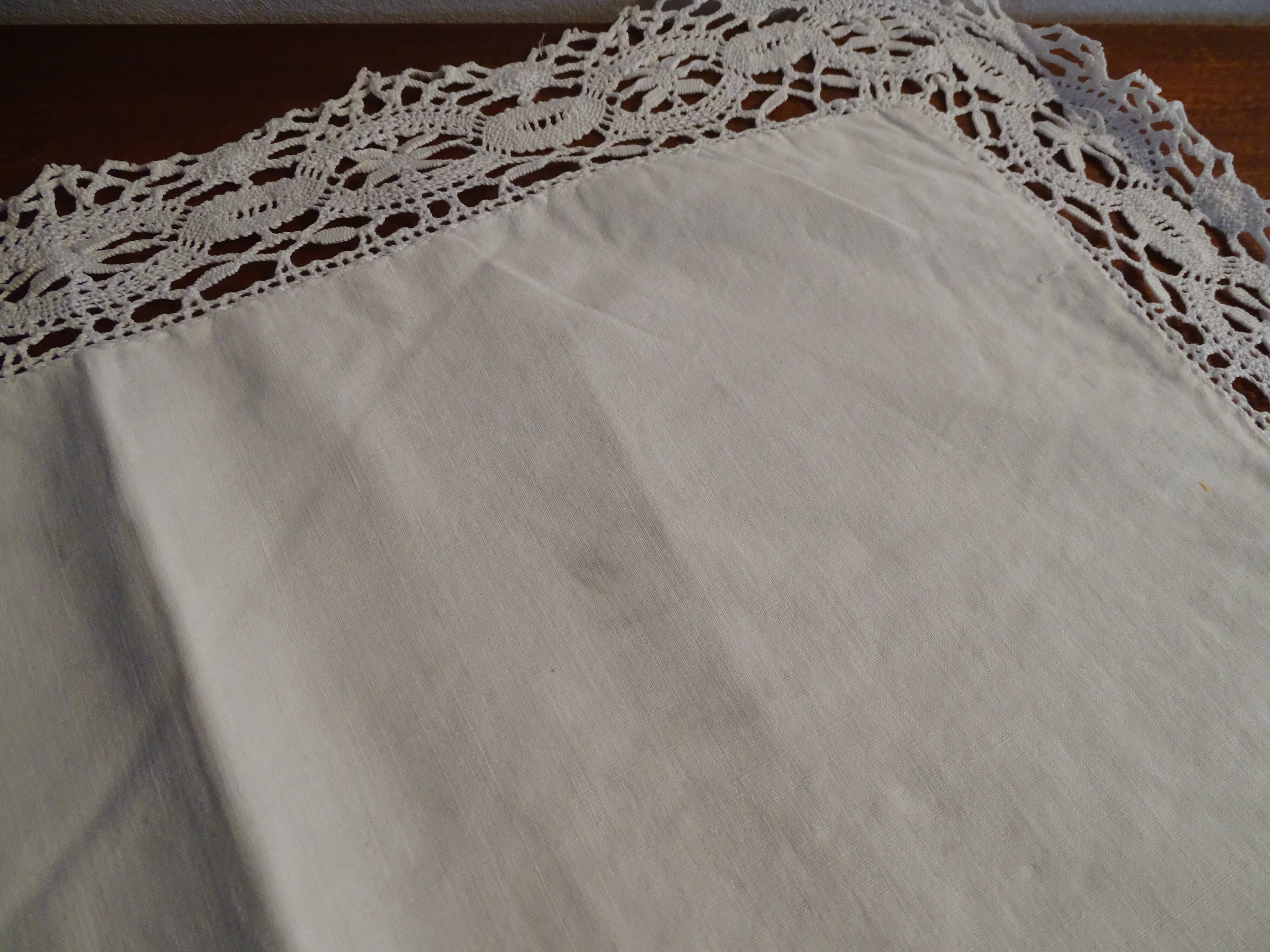 Lot 2 pillowcases embroidered and monogrammed MB old cotton 70 x 75