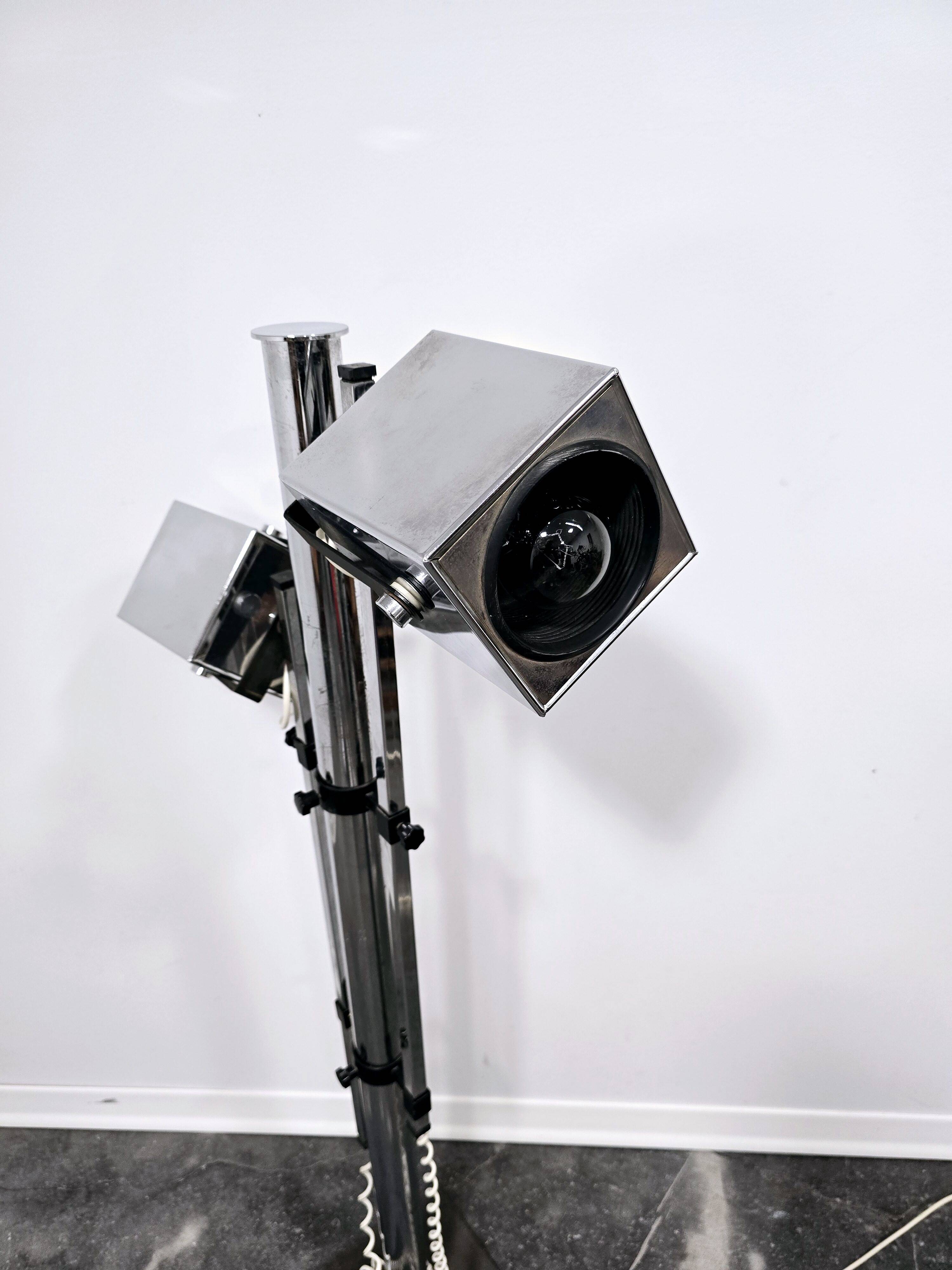 Adjustable Mid Century Floor Lamp by Pat Hoffman for Lucitalia 1970s