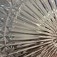 Plafonnier suspension XL verre ciselé esprit diamant