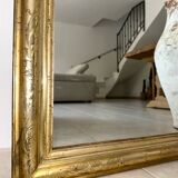 Antique Louis-Philippe mirror, 19th century, silver leaf
