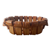 1960s trompe l'oeil ceramic basket
