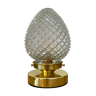 Lamp to pose globe vintag in diamond tip glass
