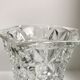 Faceted glass vase 60s