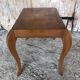 Coffee table wood marquetry tray and curved legs vintage