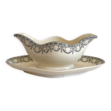 Iron earth saucière "Garlands Louis XVI" Salins