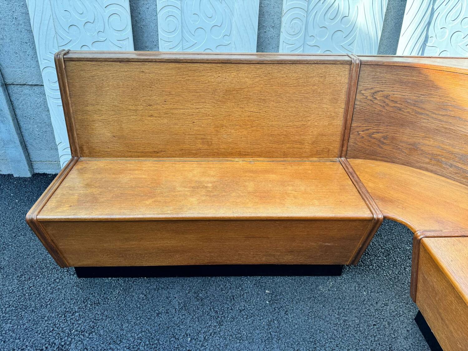 Bistro or corner restaurant bench. 50/60's