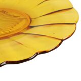 Val Saint Lambert Fruit bowl Amber Luxval Art Deco 1935