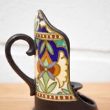 Gouda Holland ceramic candle holder madeleine model, hand candle holder, collection, 30's