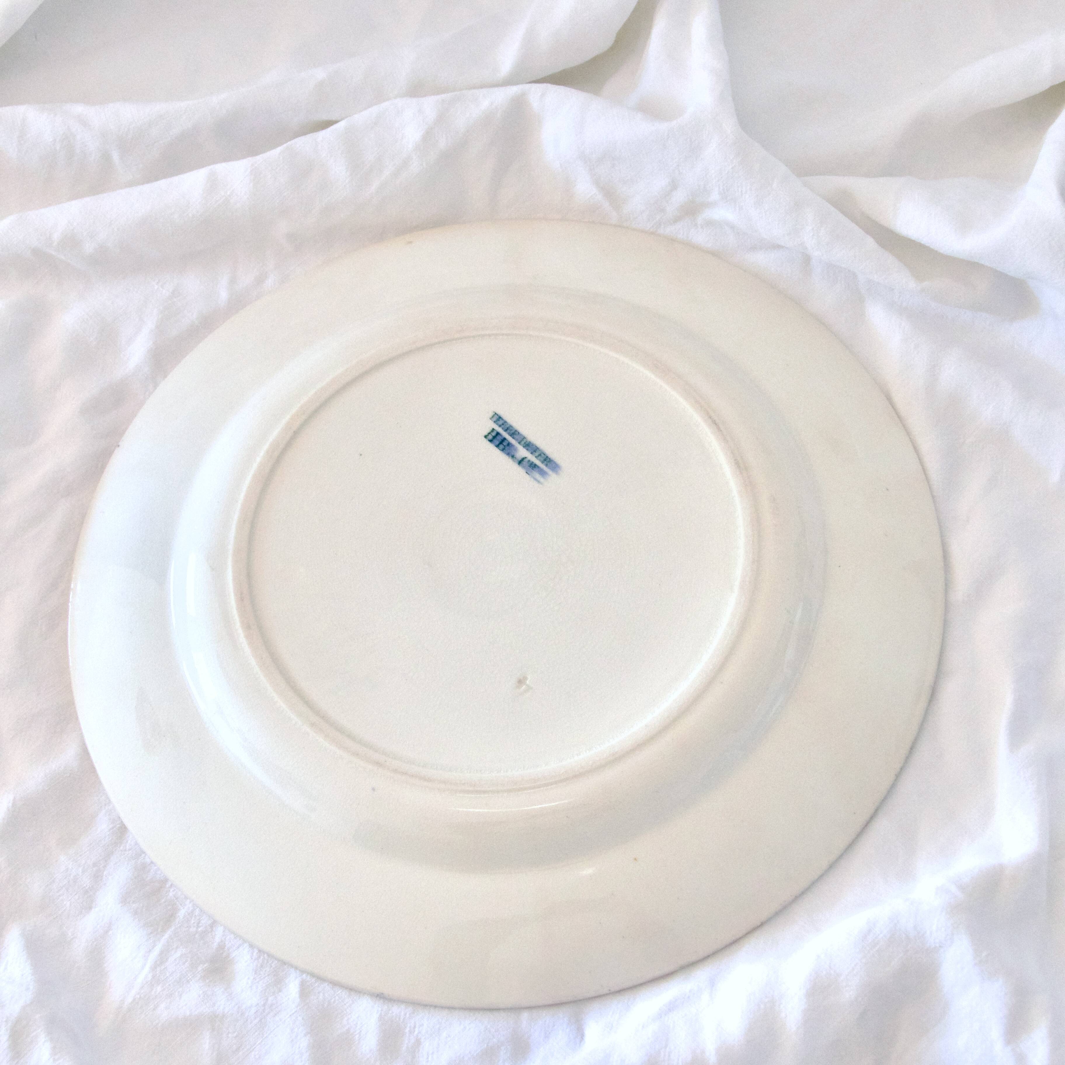 Large 19th century iron earth bird dish Choisy-le-Roi HB & C