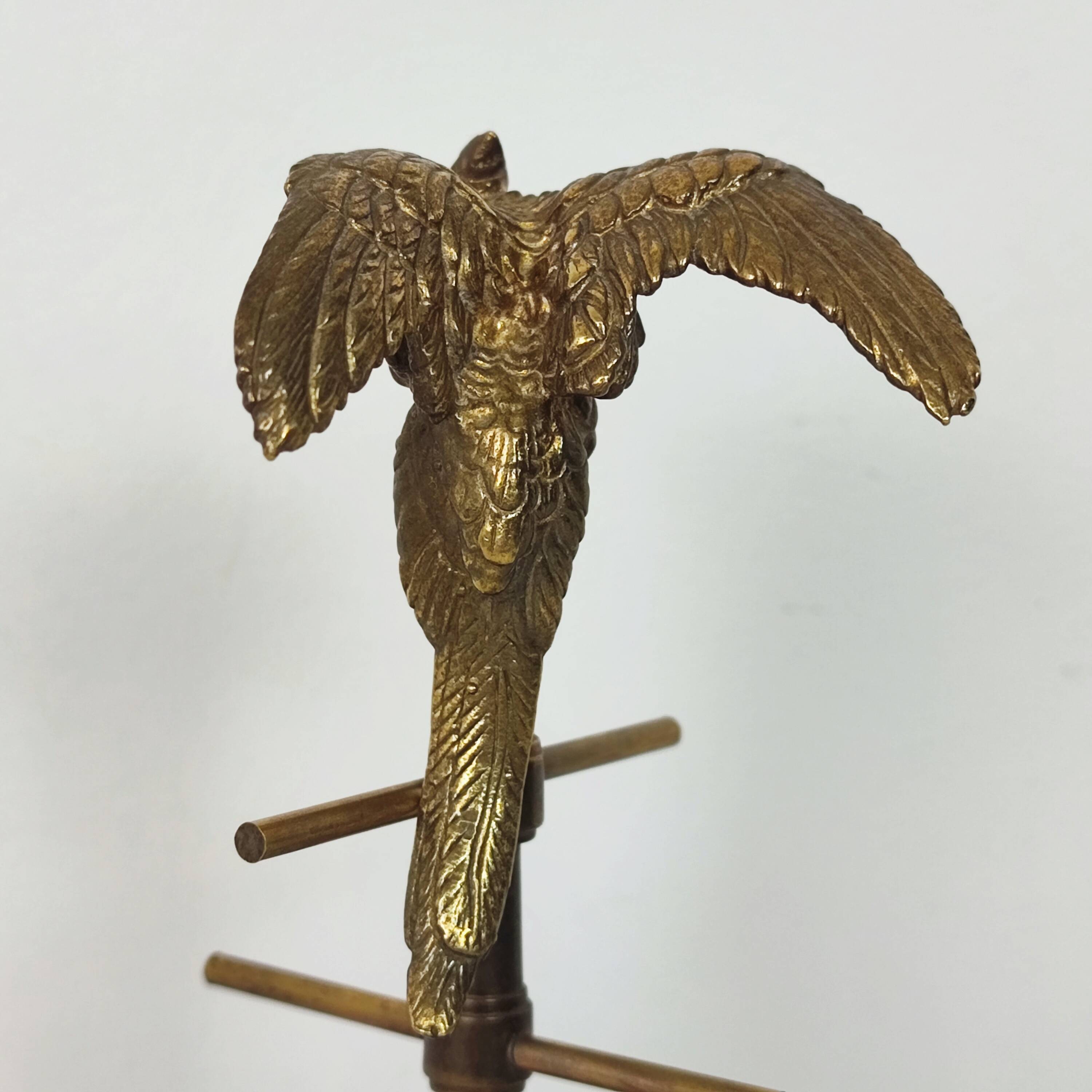 Porte bijoux "perroquet" bronze