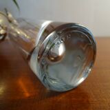 4 high glasses Heavy bullet glass Carlo Moretti Italy 1980 signed