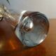 4 high glasses Heavy bullet glass Carlo Moretti Italy 1980 signed