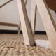 Old wooden painter's step ladder