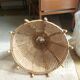 Suspension vintage en cannage et rotin