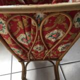 Rattan sewing basket