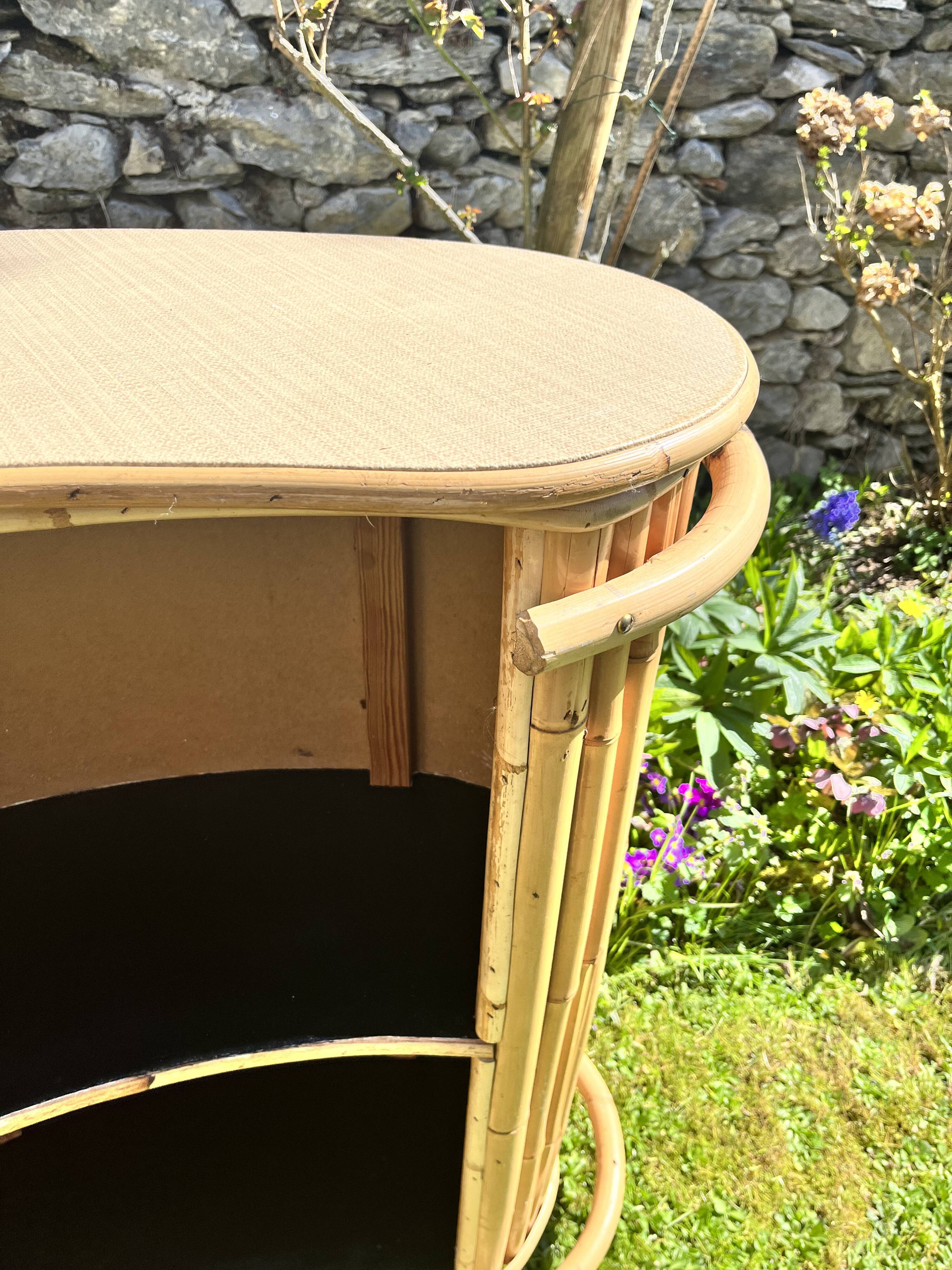 Bar vintage bambou rotin