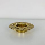 Vintage gold brass candle holder