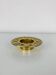 Vintage gold brass candle holder