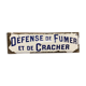 Plaque émaillée bombée