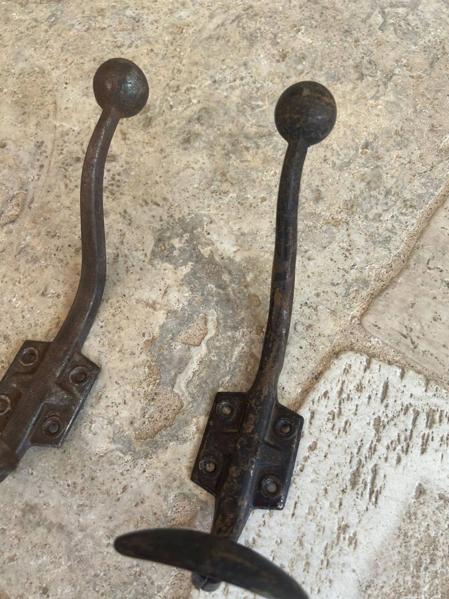Set of 3 vintage wall hooks
