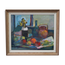 La nature morte moderniste du peintre suédois Arthur Nilsson des années 1960